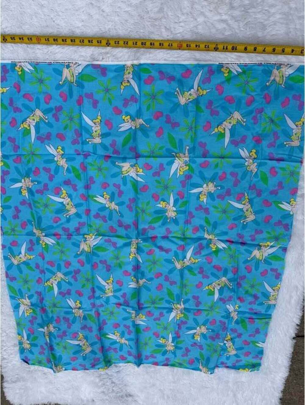 Vintage Y2K Disney Tinker Bell Springs Industries Cotton Fabric